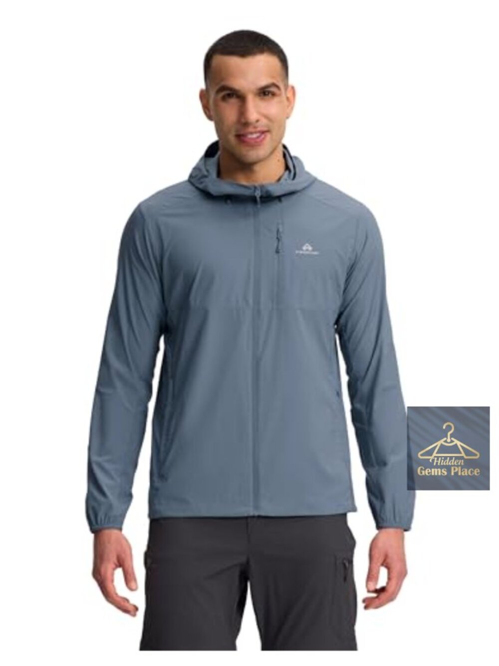 UPF 100+ Running Jacket Windbreaker Long Sleeve Hooded Pullover